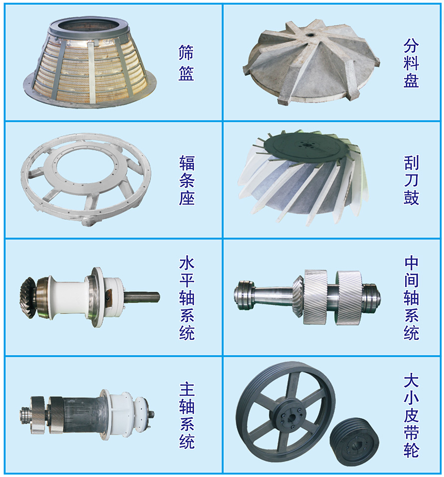 立式煤泥離心機主要部件